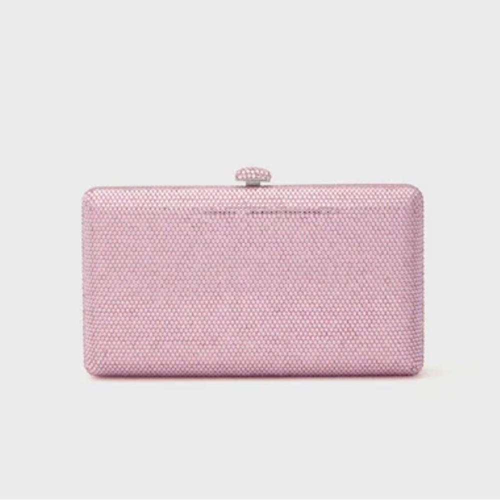 Rae of Light from Tuckernuck Pink Crystal Embellished Clutch